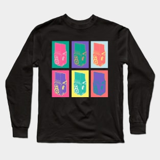 Medium Format Camera PopArt - Elegance in Film Photography - Warhol-inspired Tribute Long Sleeve T-Shirt